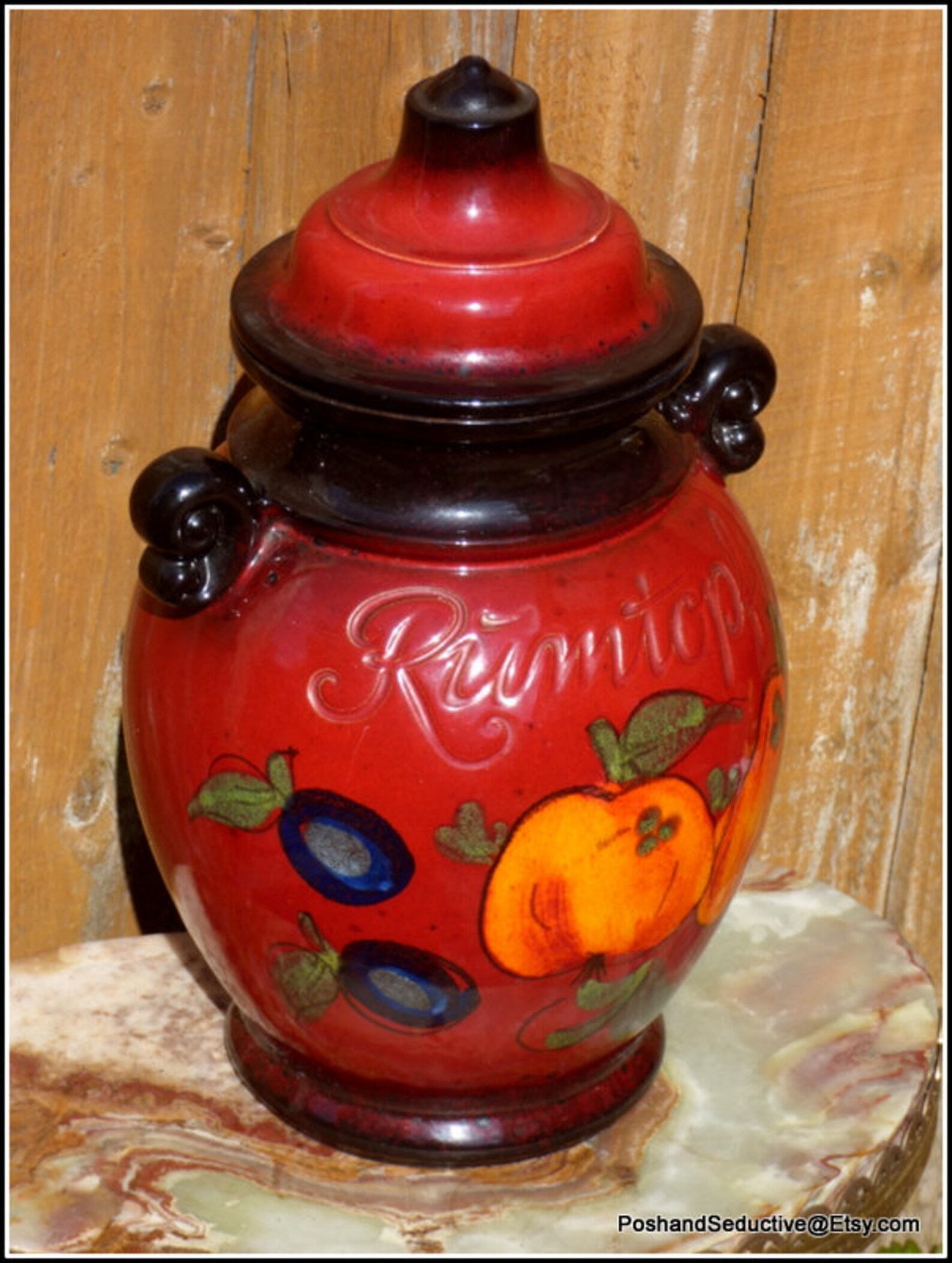 Rumtopf Vintage XXL Ginger Jar 15 Tall With Lid W Etsy