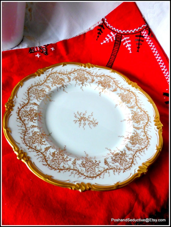 コールポート キャビネット・プレート 飾り皿 ハンドペイント 花束絵