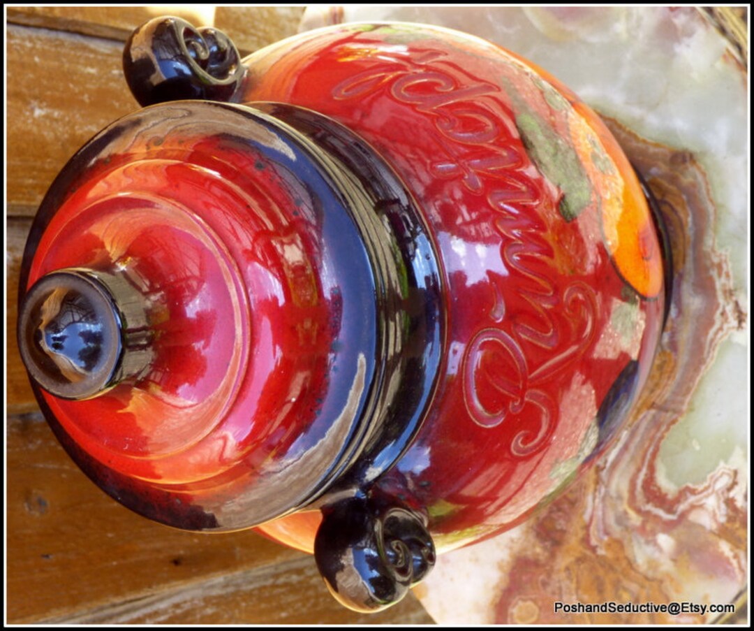 Rumtopf Vintage XXL Ginger Jar 15 Tall With Lid W Germany 32630 Hand