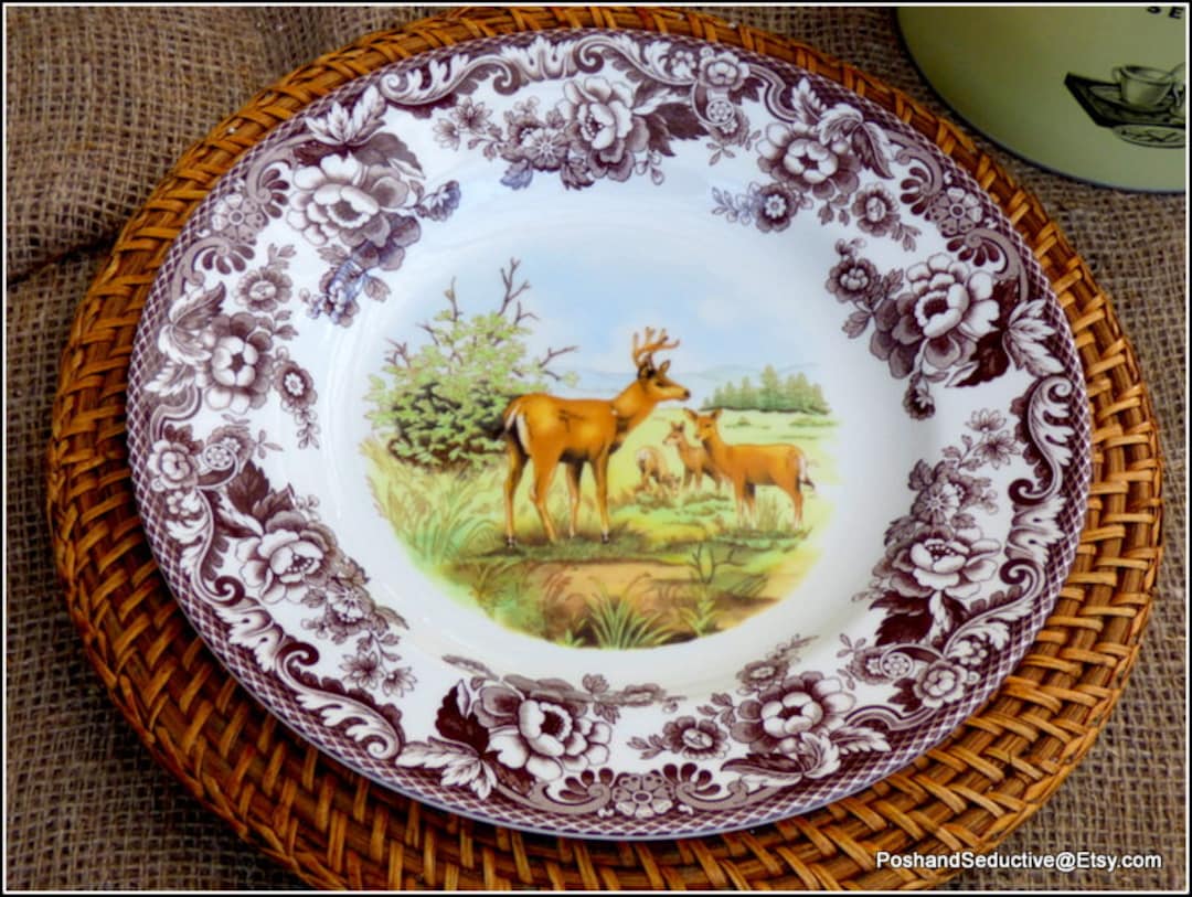 レア美品】英国製 スポード ☆ウッドランド☆デザート皿 6枚 【公式通販】