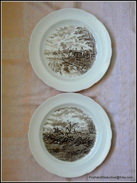 SPODE スポードTHE HUNTハンティング乗馬お皿セット英国製 【公式通販】