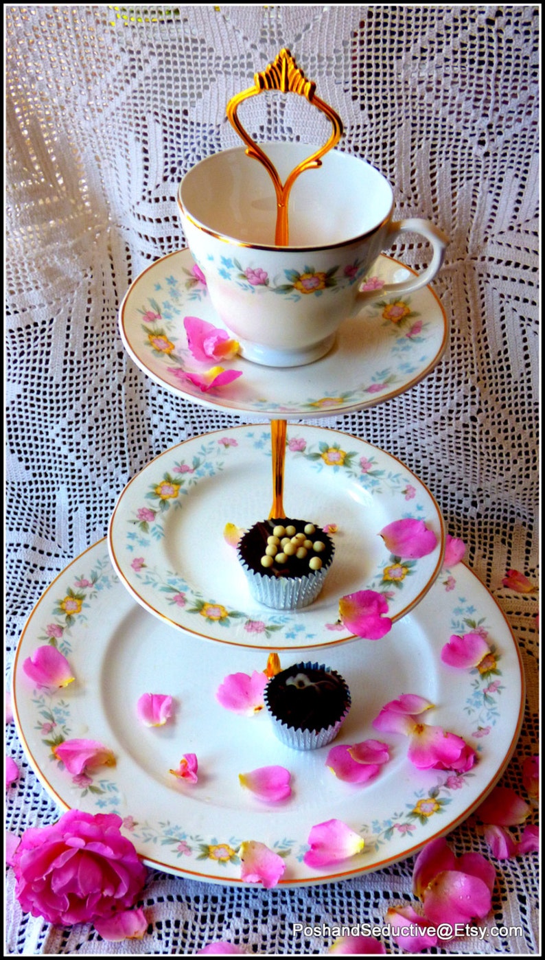 Mayfair Three Tier Handmade Cake Stand Stunning True and Etsy