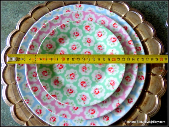 Tiered Cake Stand Cath Kidston Multicolour Provence Rose Pattern Exquisite 3 Tier Folk Country Afternoon Tea Etagere Cupcake Plate Tower Etsy