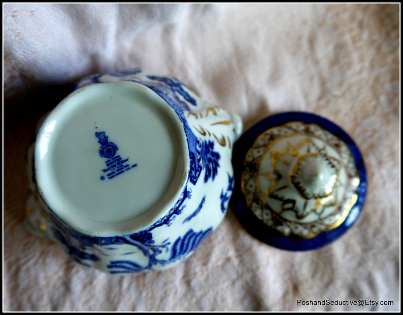 Royal Doulton Booths Sugar Bowl With Lid Old Design Handles the