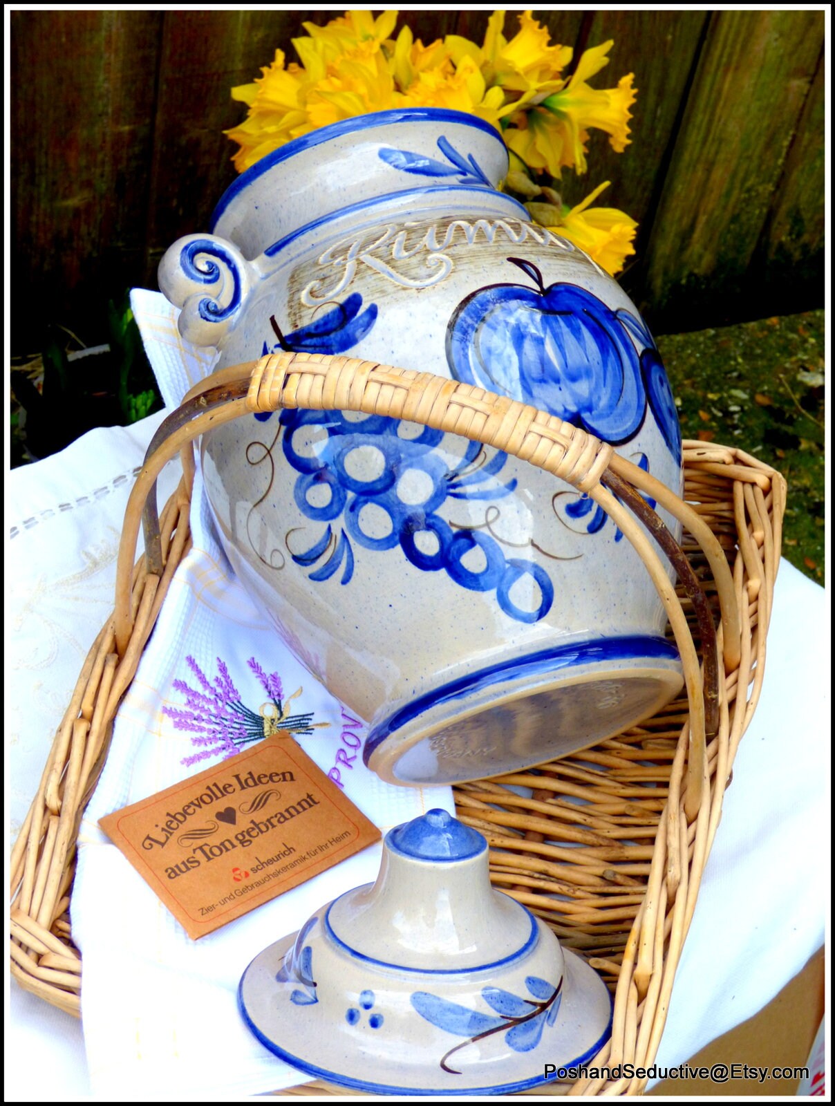 Rumtopf Vintage XXL Ginger Jar 15 Tall With Lid W Etsy