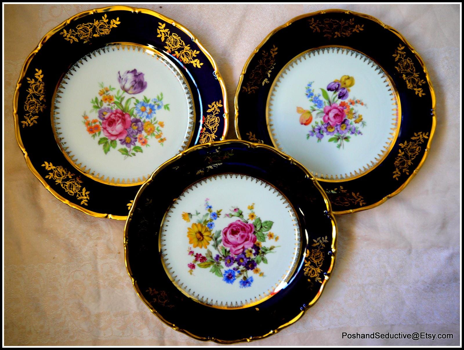 Epiag Cobalt and Gold - Etsy