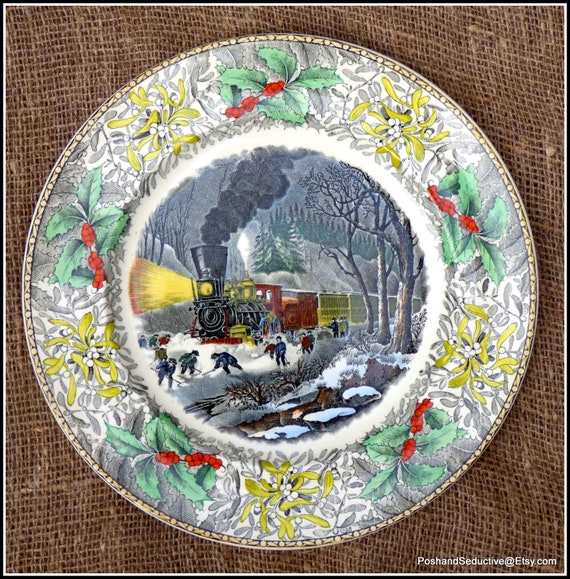 ◇美品・１９４２年・クリスマスプレート・直径２５cm・箱入り◇Meissen◇ ◇美品・1942年・クリスマスプレート・直径25cm・箱入り