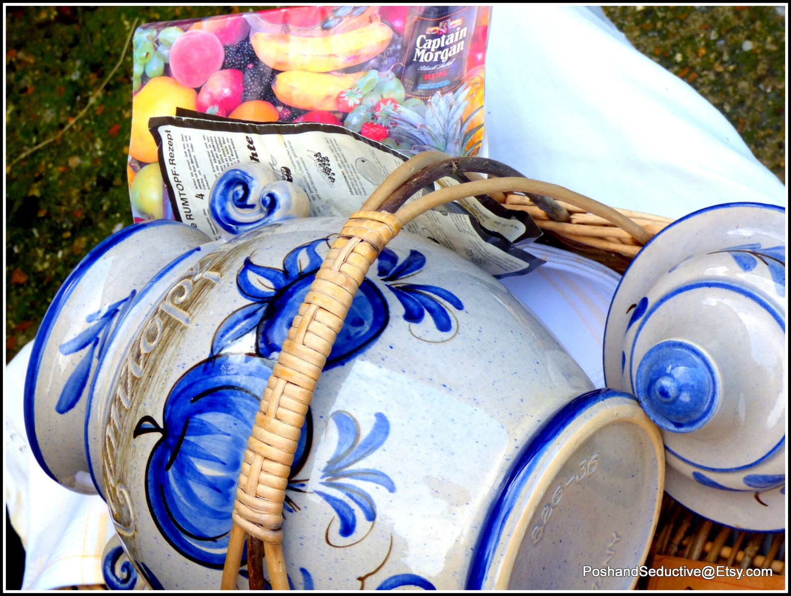 Rumtopf Vintage XXL Ginger Jar 15 Tall With Lid W Etsy