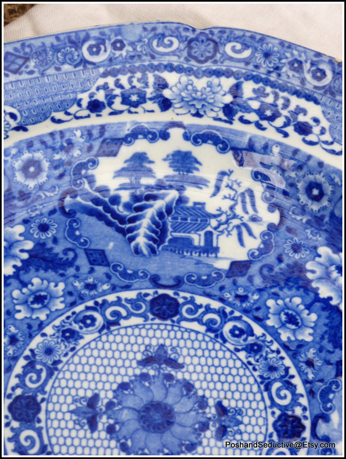 Antique 1800s Spode Complex NET Pattern 10 Collectible - Etsy UK