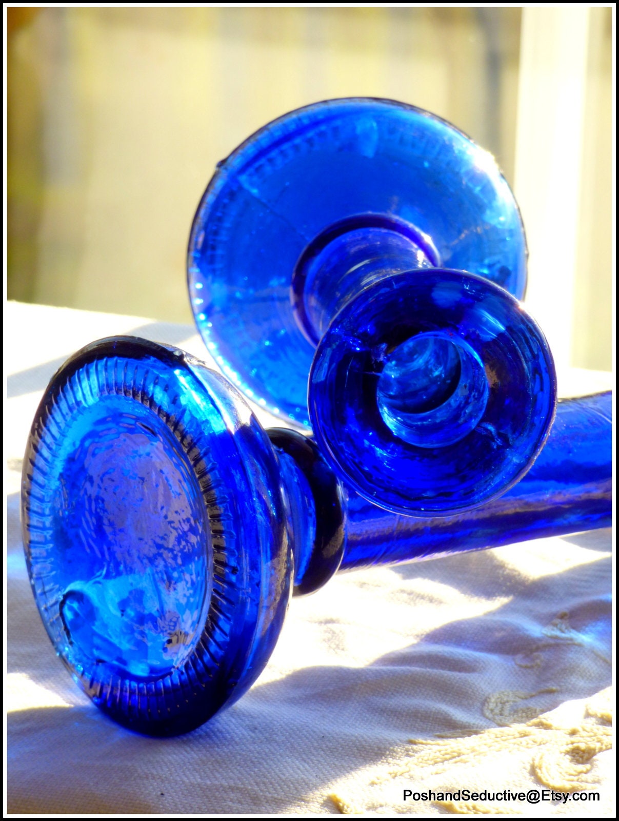 スタイリッシュ　コバルトブルー　ガラス　硝子　ボウル　キャンドル　キャニスター スタイリッシュ コバルトブルー ガラス 硝子 ボウル キャンドル