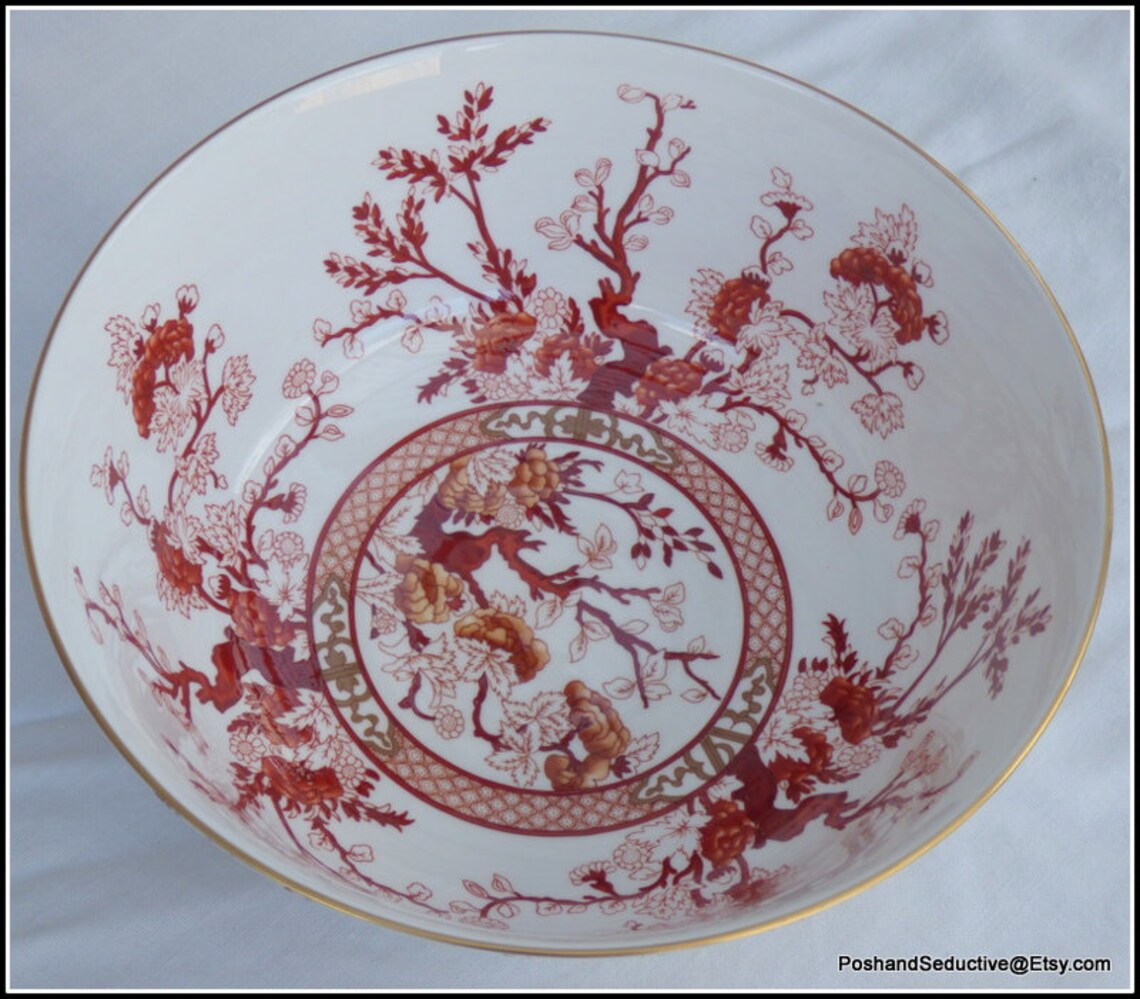 Rare Large Round Footed Bowl Fine Bone China by Coalport Etsy UK
