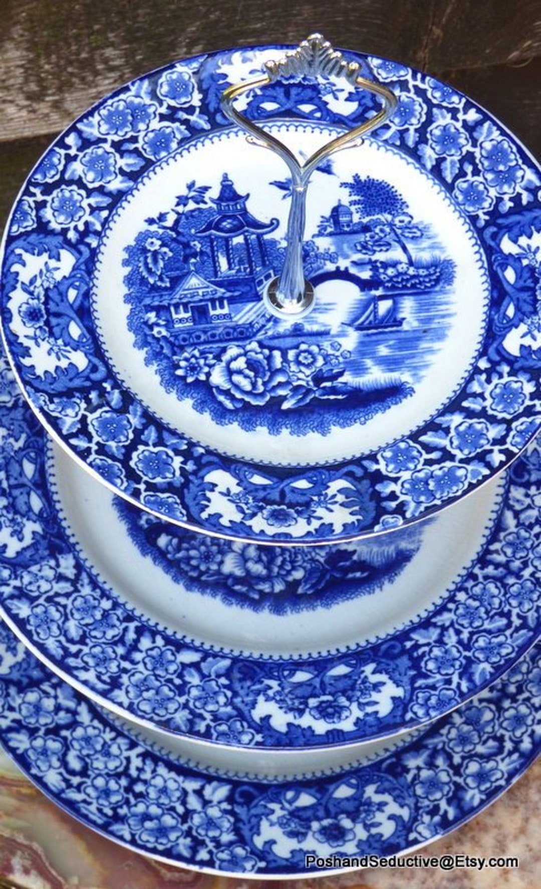 Buy Antique Flow Blue Olde Alton Ware English China Handmade