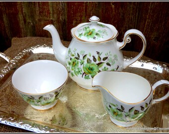Tea Service 23 Piece Stunning Floral Colclough Pattern H776