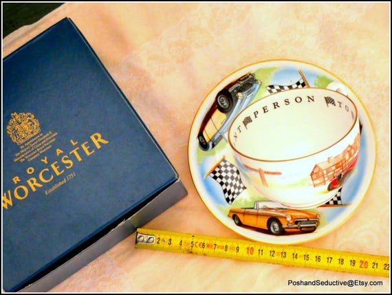 Royal Worcester VIP Breakfast Bone China Cup Saucer Set Rare