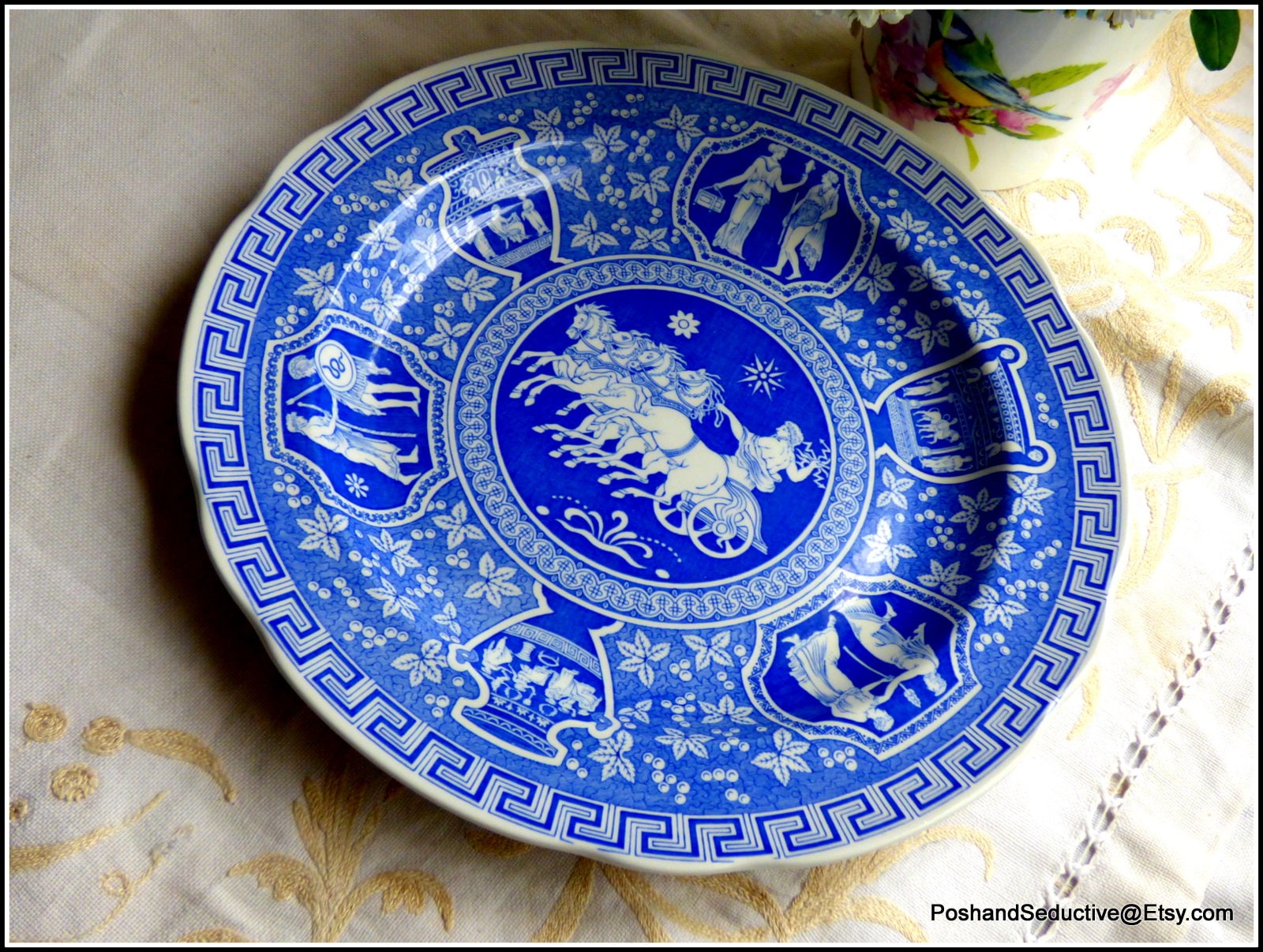 Spode Blue Room Collection GREEK Key Pattern 11
