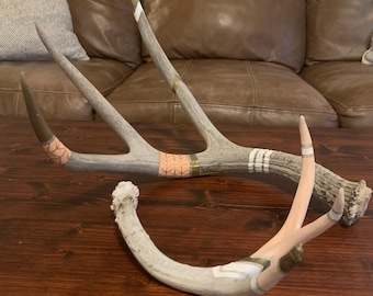 Hand Painted Antler Table Decor