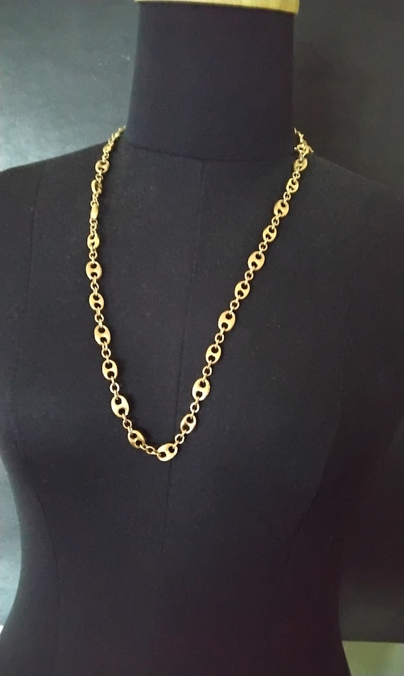 Vintage Trifari Mariner/Gucci Style Link Necklace