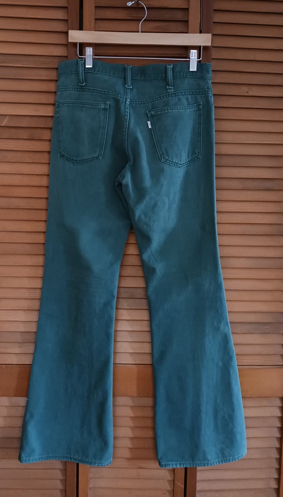 Levis Green Denim Flare Jeans