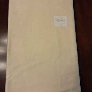 Primrose Bordier for Le Jacquard Francais Tablecloth- Nuages/Cloud Pattern- Ivory/Butter Yellow