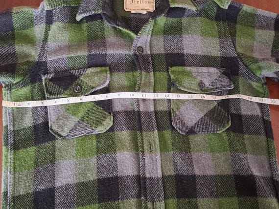 Melton Plaid Wool Jacket- Medium - image 8