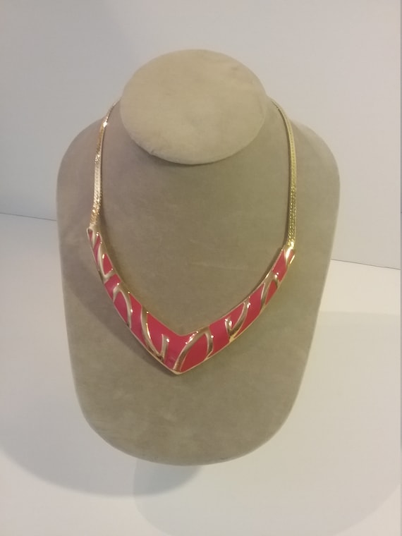 Trifari Enamel Statement Necklace