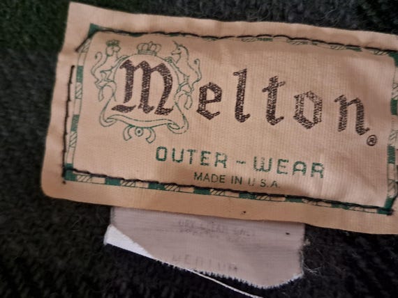 Melton Plaid Wool Jacket- Medium - image 6