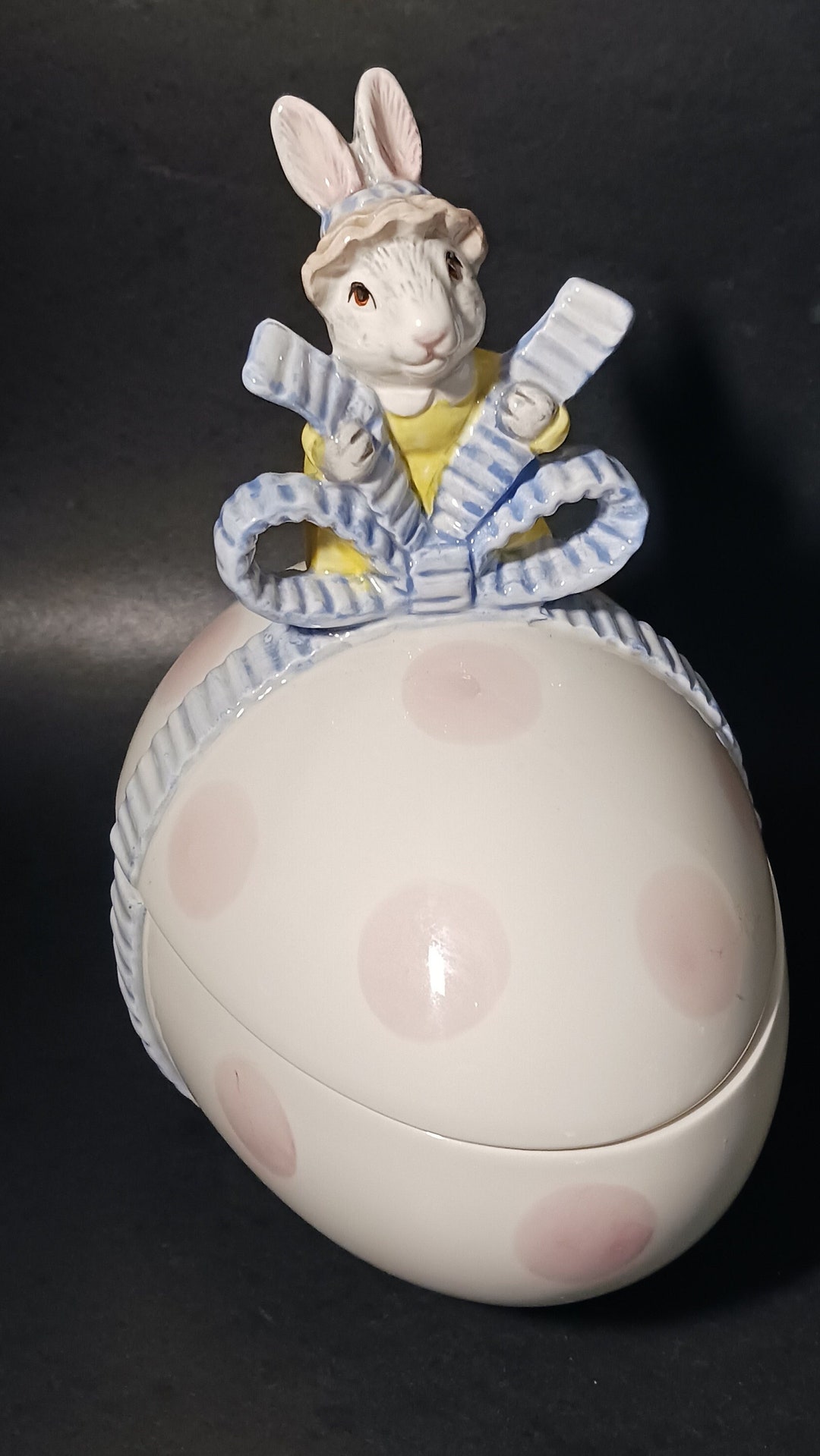 Fitz & Floyd Easter Bunny Covered Dish - Etsy