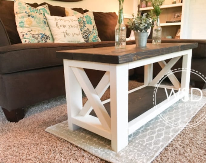 Custom Farmhouse Coffee Table Rustic Coffee Table Farmhouse Style