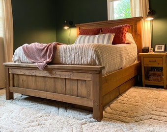 Rustic Farmhouse Bed **Please contact us for shipping quote**