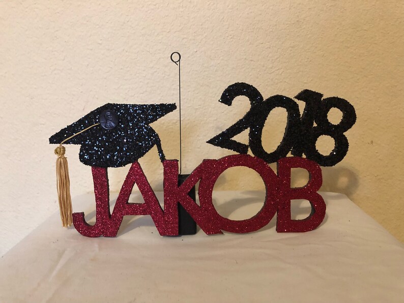 Personalized Graduation Centerpiece, Keepsake, & Photo Holder/Balloon Weight image 5