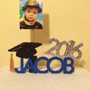 Personalized Graduation Centerpiece, Keepsake, & Photo Holder/Balloon Weight image 6