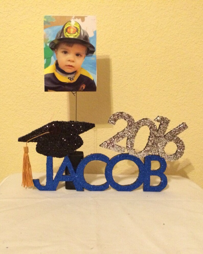 Personalized Graduation Centerpiece, Keepsake, & Photo Holder/Balloon Weight image 6