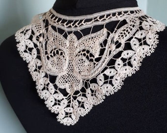 Antique lace collar | Etsy