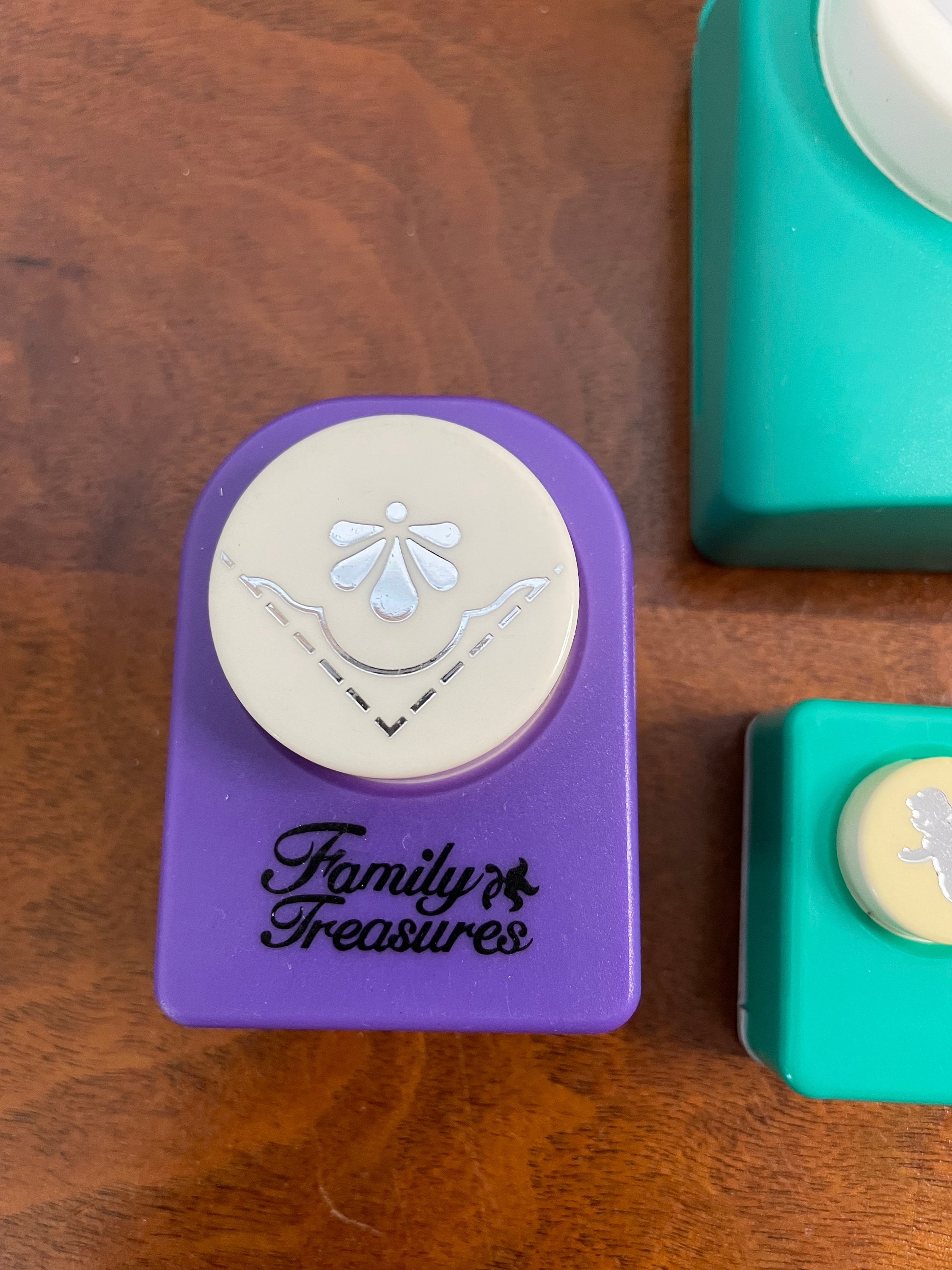 Family Treasures Punch Set, Hole Puncher, Heart Butterfly Cupid Fall