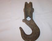 Vintage Cast Iron and Metal Wheel Pulley, Industrial Pulley, Barn Find, Iron and Steel wheel