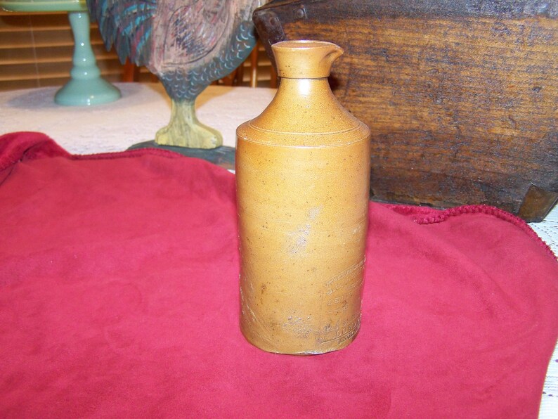 Antique Stoneware Ink Bottle P & J Arnold Brown Crock Etsy