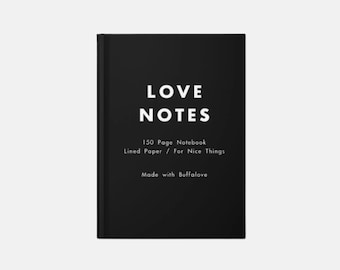 Notas de amor de búfalo - Cuaderno rayado - 150 páginas
