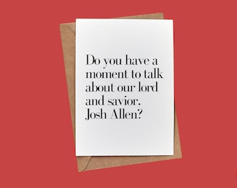 Ese es nuestro QB, Josh Allen // Tarjeta de notas en blanco de BuffaloveNotes // Buffalo Bills