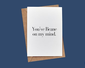 Has estado en mi mente. // BuffaloveNotes Tarjeta de notas en blanco // Buffalo Bills