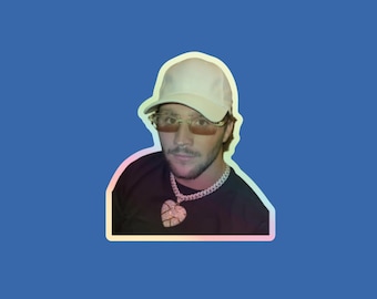 Pegatina de Josh Allen // Iced Out MVP // QB1 holográfico // Buffalo Bills