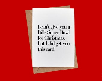 Divertida tarjeta navideña de los Buffalo Bills: Deseo del Super Bowl
