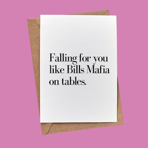 Verliebt in euch wie Bills Mafia. // BuffaloveNotes Blanko Grußkarte // Valentinstag // Geldschein Mafia