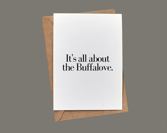 Se trata de la buffalove // BuffaloveNotes Blank Notecard