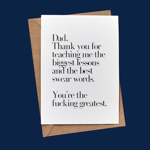 Swear Jar Dad // Father's Day BuffaloveNotes Blank Notecard