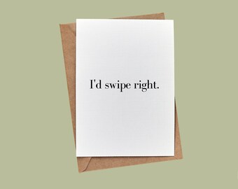 Deslizaría el dedo hacia la derecha // Tarjeta de notas en blanco de BuffaloveNotes