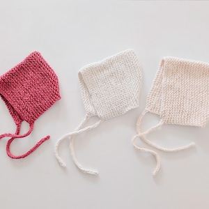 BONNET EN TRICOT // Bonnet bébé / Bonnet en tricot / Bonnet lutin /