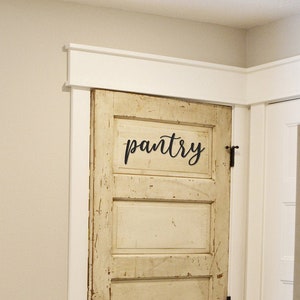 Pantry Metal Sign  Metal Wall Art  Pantry Sign  Metal Words Metal Wall DecorMetal Signs -Housewarming Gift-Wedding Gift-simply inspired