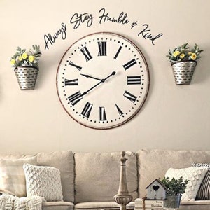 Always Stay Humble & Kind  Metal Wall Art  Wall Decor  Metal Sign  Simply Inspired  Shop Simply Inspired - Metal Decor - Family Sign -