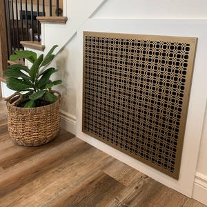 Decorative Metal Vent Cover  Vintage HVAC Grille for Return or Supply Vents  Custom Sizes  AntiqueStyle wall & Ceiling Register