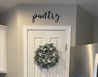 Pantry Metal Word  Metal Wall Art  Metal Decor  Kitchen Sign  Pantry Decor  Simply Inspired - Housewarming gift - wedding shower gift -